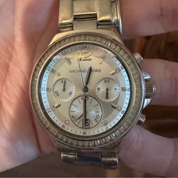 Michael Kors Silver Chronograph Watch